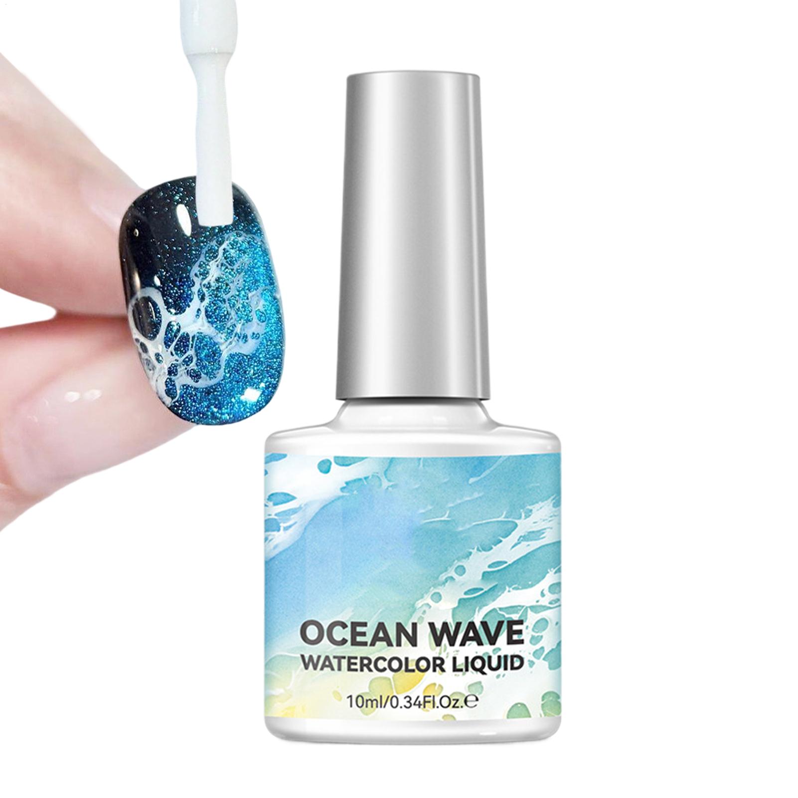 Nail Art One Stroke - 10ml Bubble Ocean Wave Witte Gel