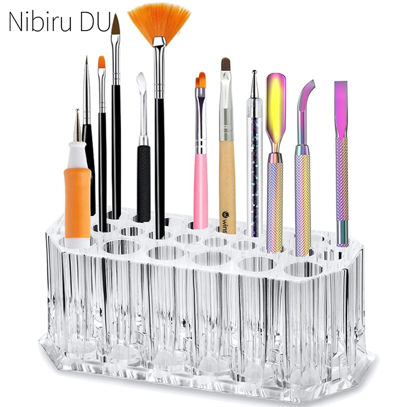 Nail Art Vector - 26-gaats acryl nagelborstels organisator nail art