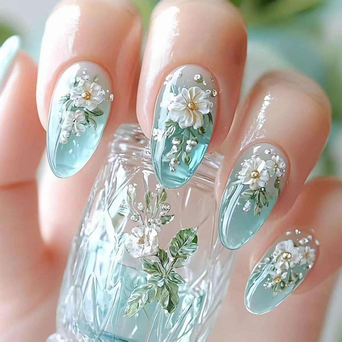 Nail Art Press On - Medium nepnagels voor dames en meisjes,