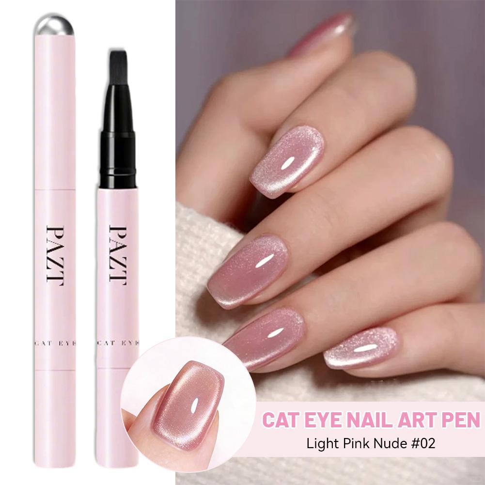 Nail Art One Stroke - Magnetische Gel Nagellak Pen, 7-in-1 Glitter