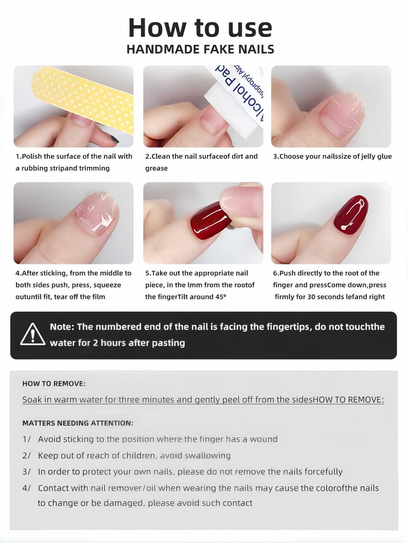 10 stuks korte vierkante ronde - Nail Art Press On recensie en prijs