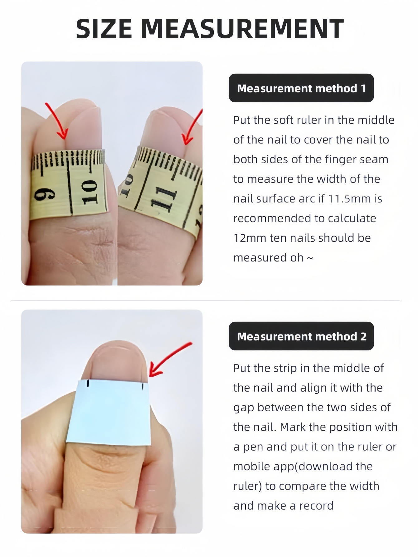 10 stuks korte vierkante ronde - Nail Art Press On recensie en prijs