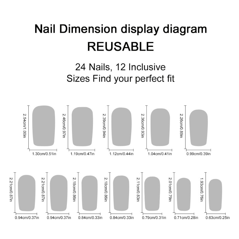 24 stuks zomerse lange opdrukn - Nail Art Press On recensie en prijs