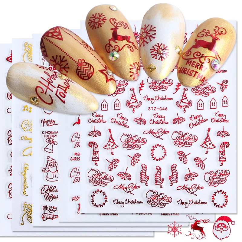 Kerst Nagels Accessoires Rood  - Nail Art Xmas Design recensie en prijs
