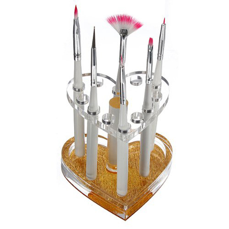 12-gaten nagelborstels opbergd - Nail Art Vector recensie en prijs