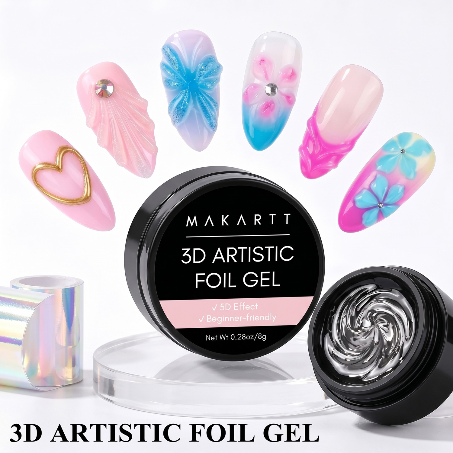 Makartt 3D Nagellak Gel 8ml Na - Uv Led Lamp Nail recensie en prijs