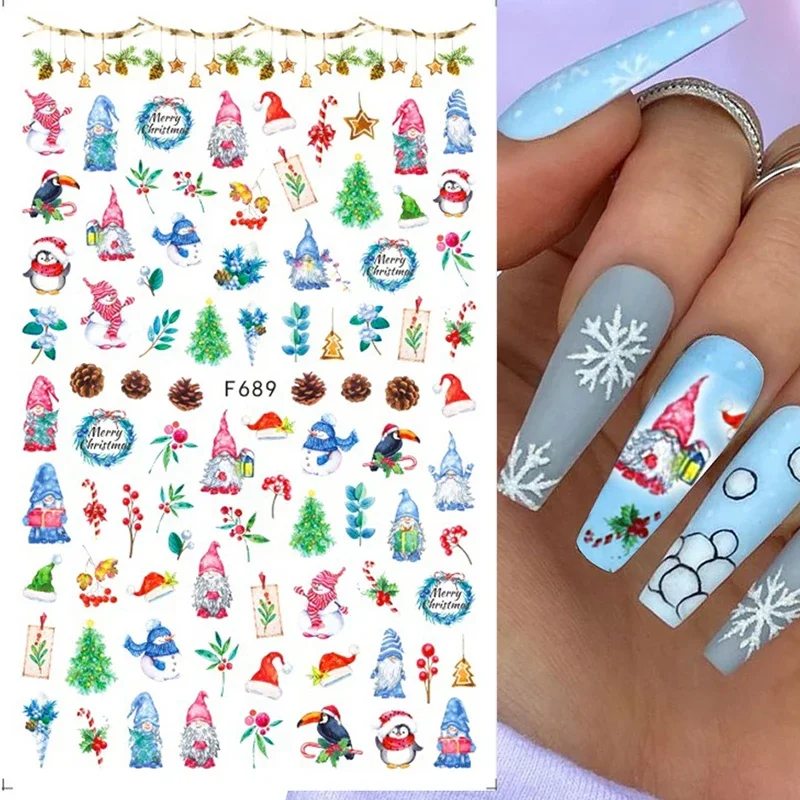 Kerst nagels stickers winter k - Nail Art Xmas Design recensie en prijs
