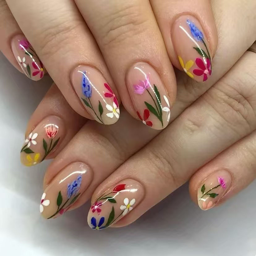 24 stuks eenvoudige amandelnag - Nail Art Press On recensie en prijs