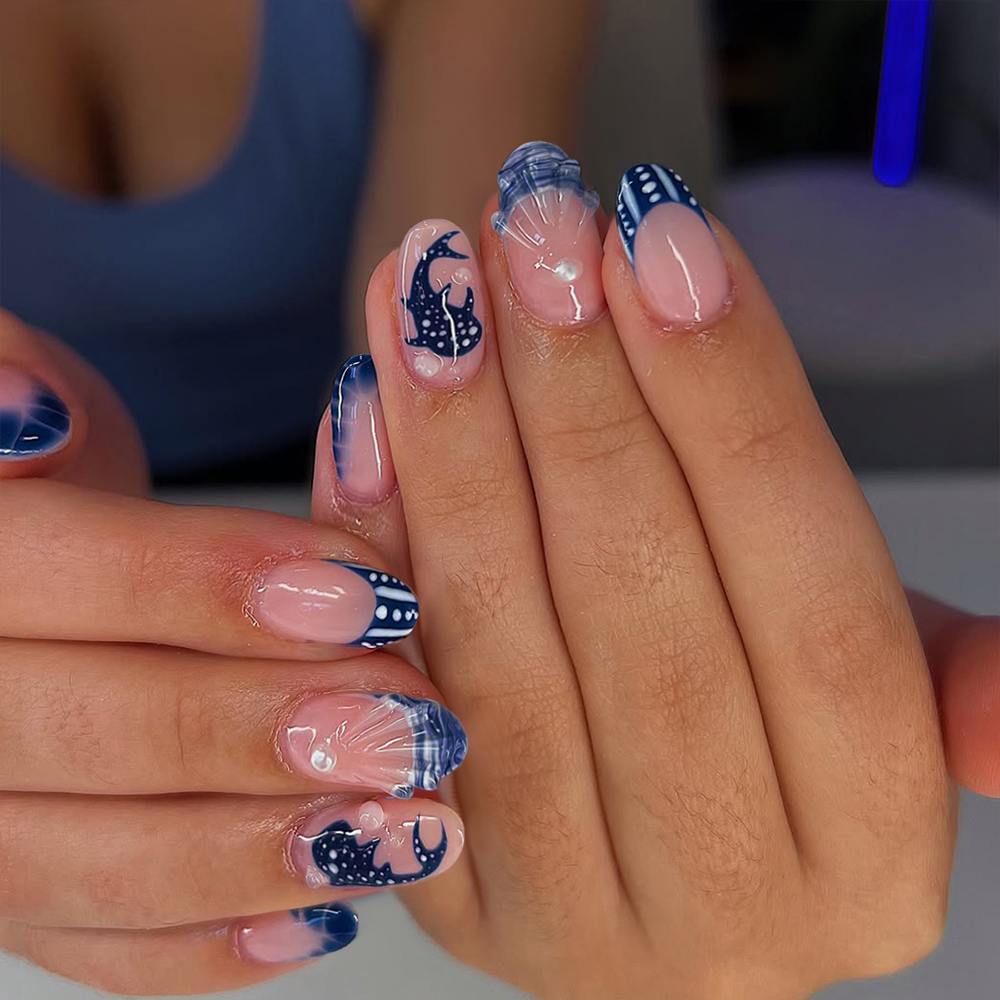 24 stuks amandelvormige 3D-gel - Nail Art Press On recensie en prijs