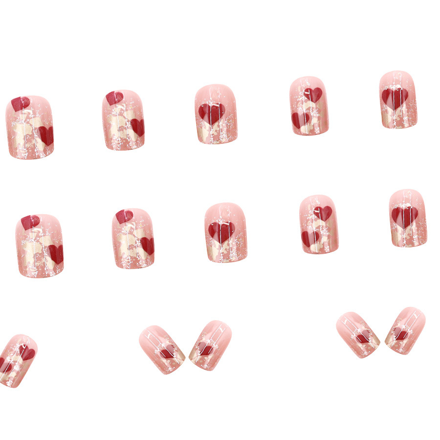 24 stuks/set korte vierkante n - Nail Art Press On recensie en prijs