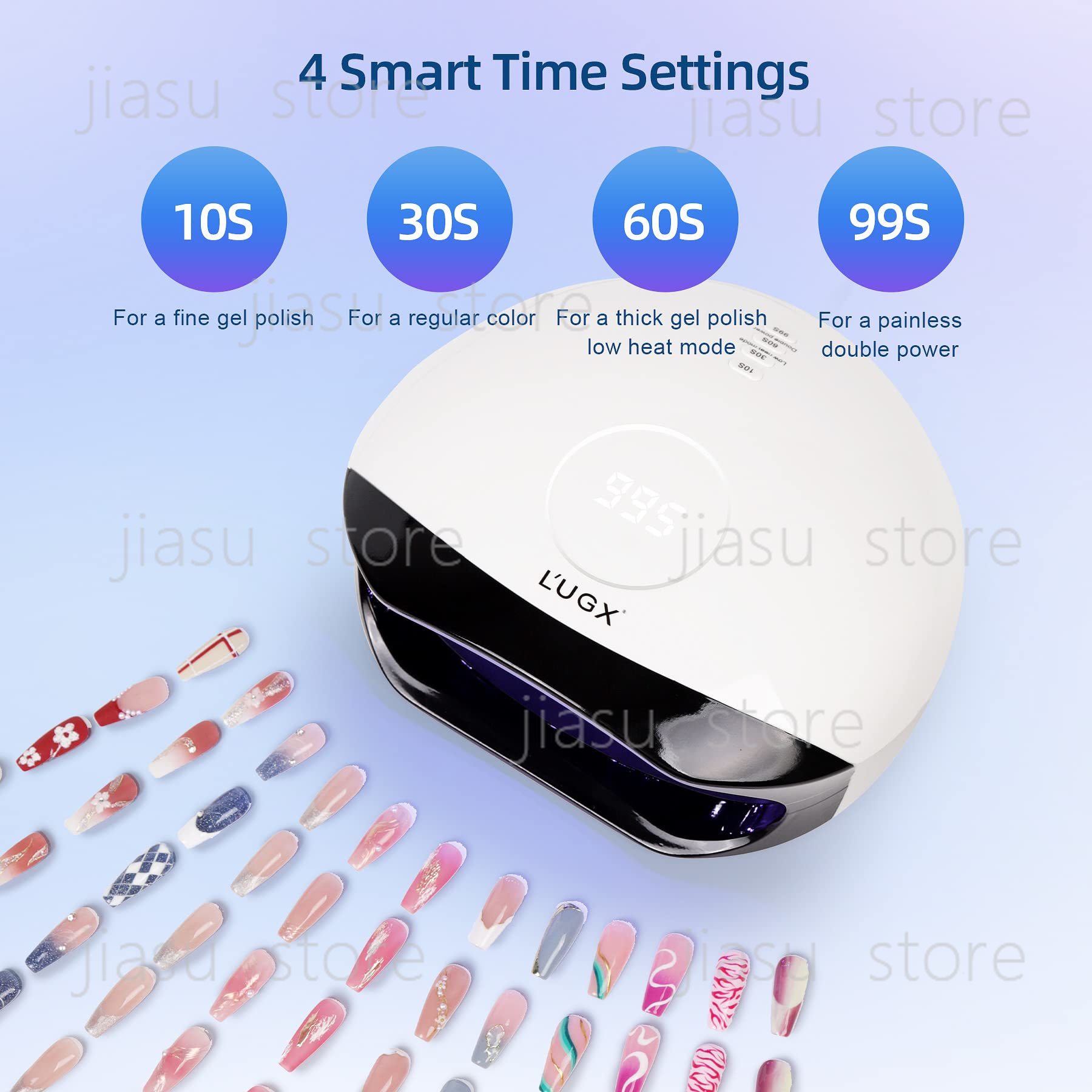 LUGX Hot Sale 56W Draadloze Na - Uv Led Lamp Nail recensie en prijs