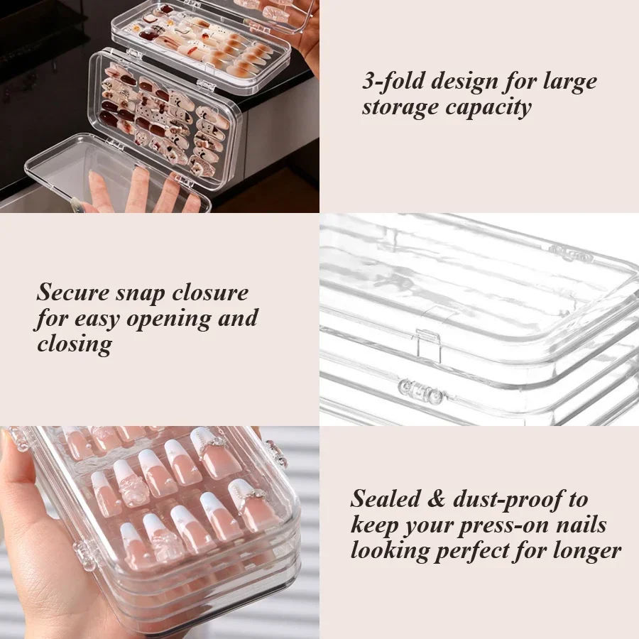 Transparante opvouwbare opberg - Nail Art Vector recensie en prijs