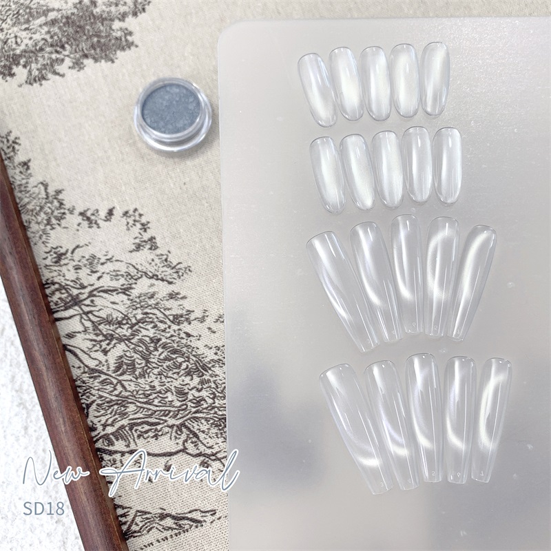 HNDO Nieuwe Zilver Wit 3D Cat  - Dip Powder Nail recensie en prijs