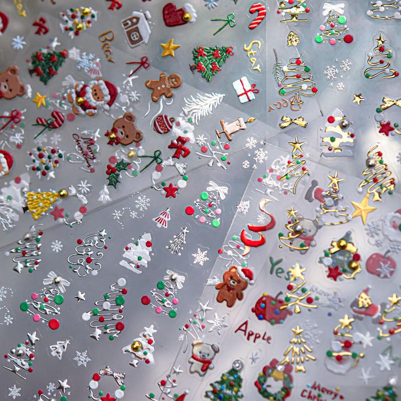 3D Kerst Nail Art-stickers met - Nail Art Xmas Design recensie en prijs