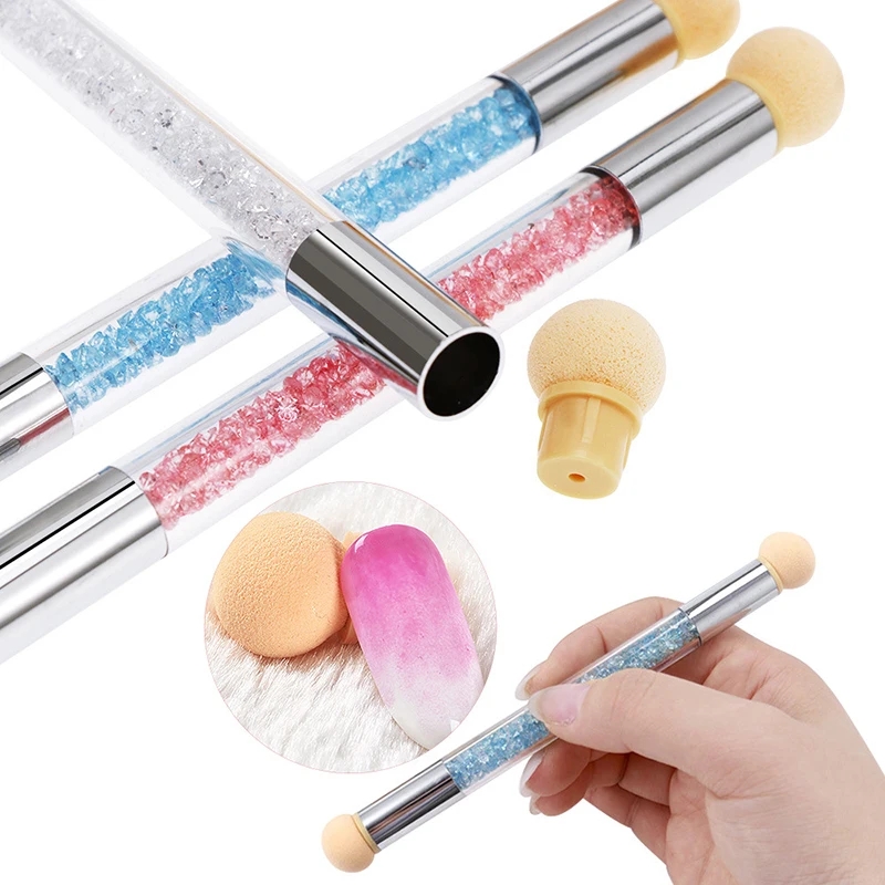 Ronde scherpe kop sponskoppen  - Dip Powder Nail recensie en prijs