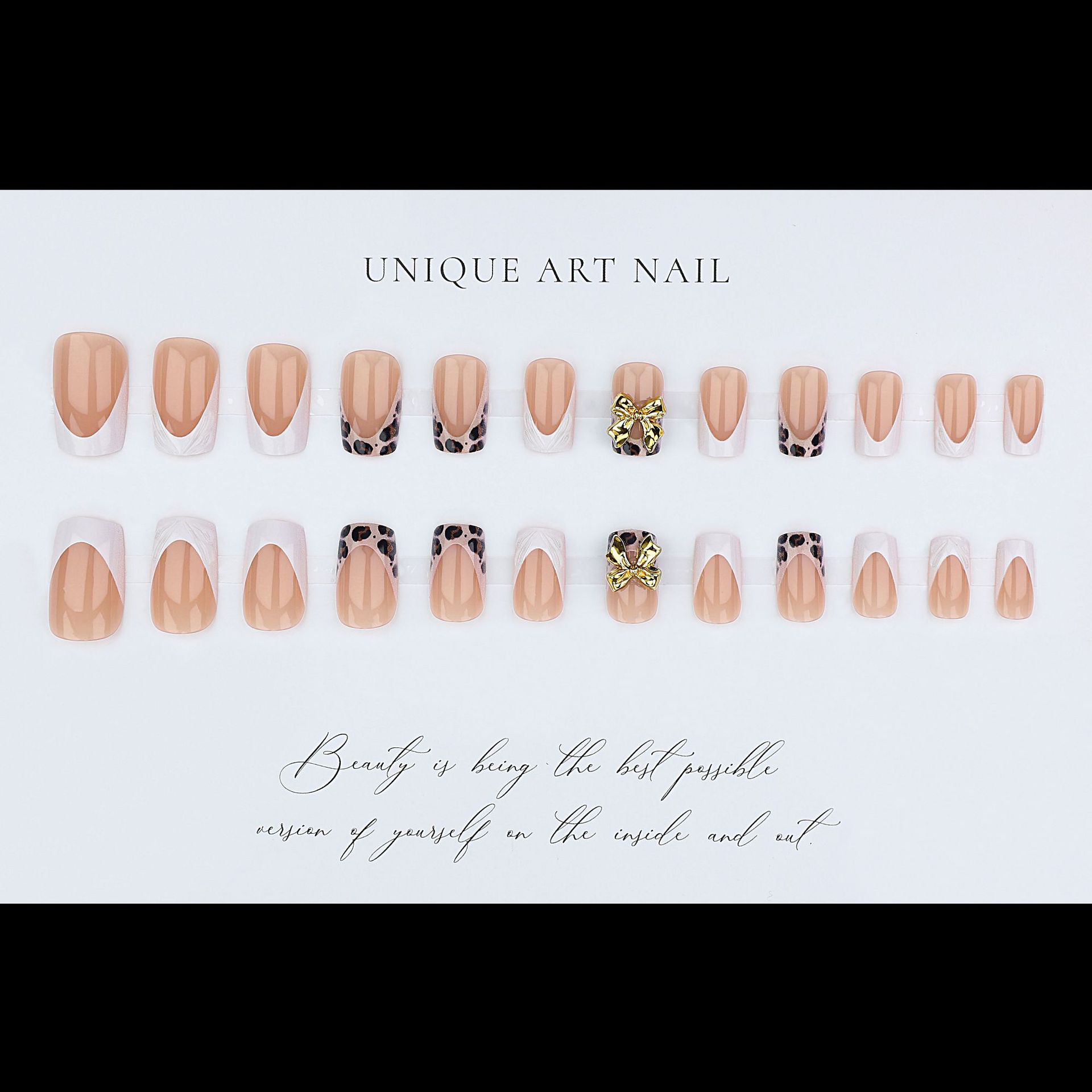 Korte vierkante nepnagels voor - Nail Art Press On recensie en prijs