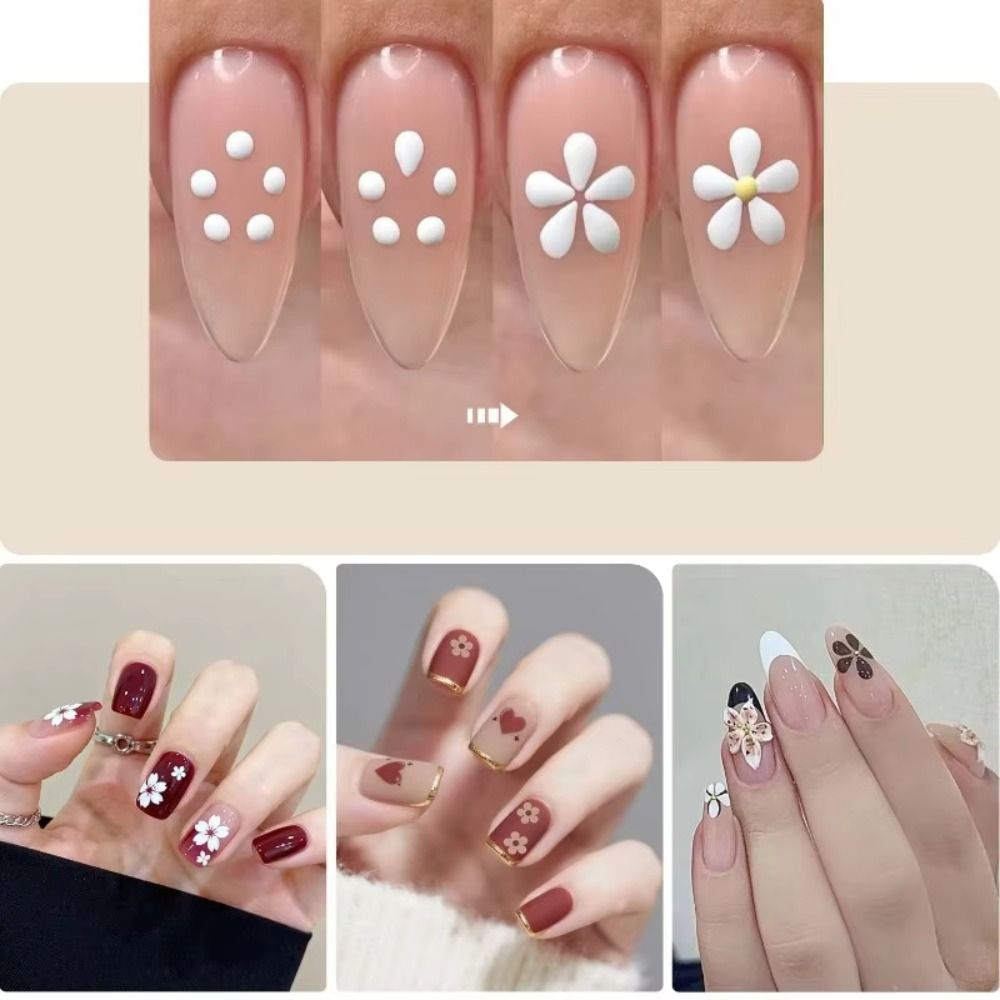 5-bladige bloem nagelpuntstift - Nail Art One Stroke recensie en prijs