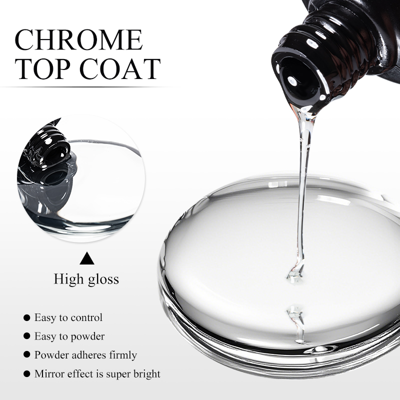 7ML Chrome Top Coat voor spieg - Dip Powder Nail recensie en prijs