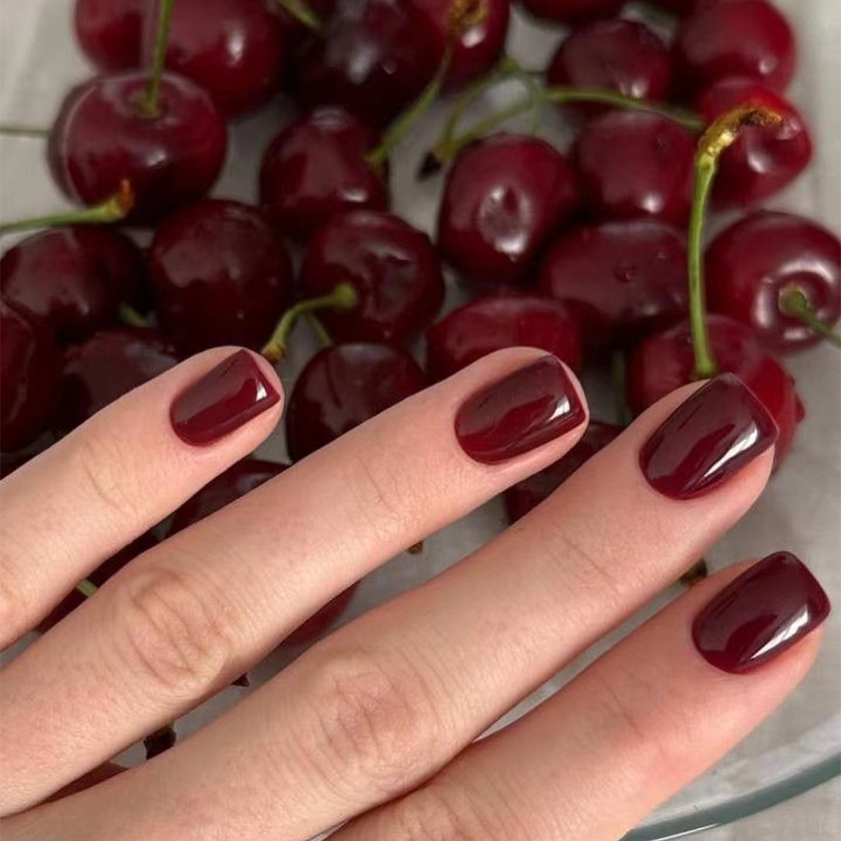 24 stuks effen kleur druk op n - Nail Art Press On recensie en prijs