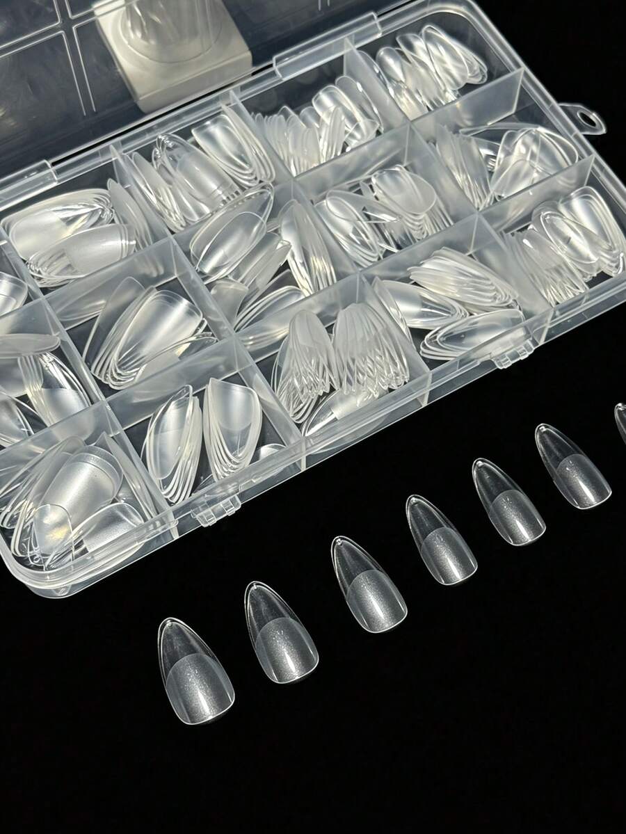330 stuks korte amandelvormige - Nail Art Press On recensie en prijs